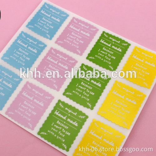 High Quanlity Factory Whole Sale Custom Printing Clear Plastic Label Stickers Printing